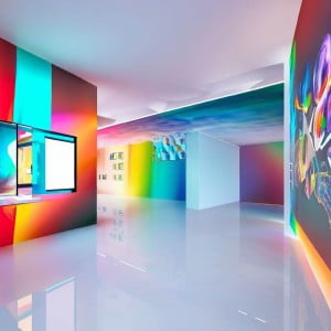 Image of an AI created Virtual Exhibition Spaces